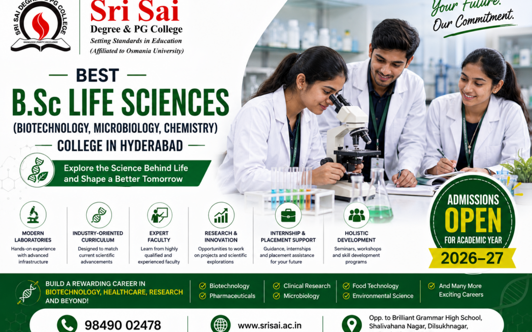Best B.Sc Life Sciences (Biotechnology, Microbiology, Chemistry) College in Hyderabad
